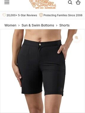 UV Skinz Black UV Protection Performance Shorts